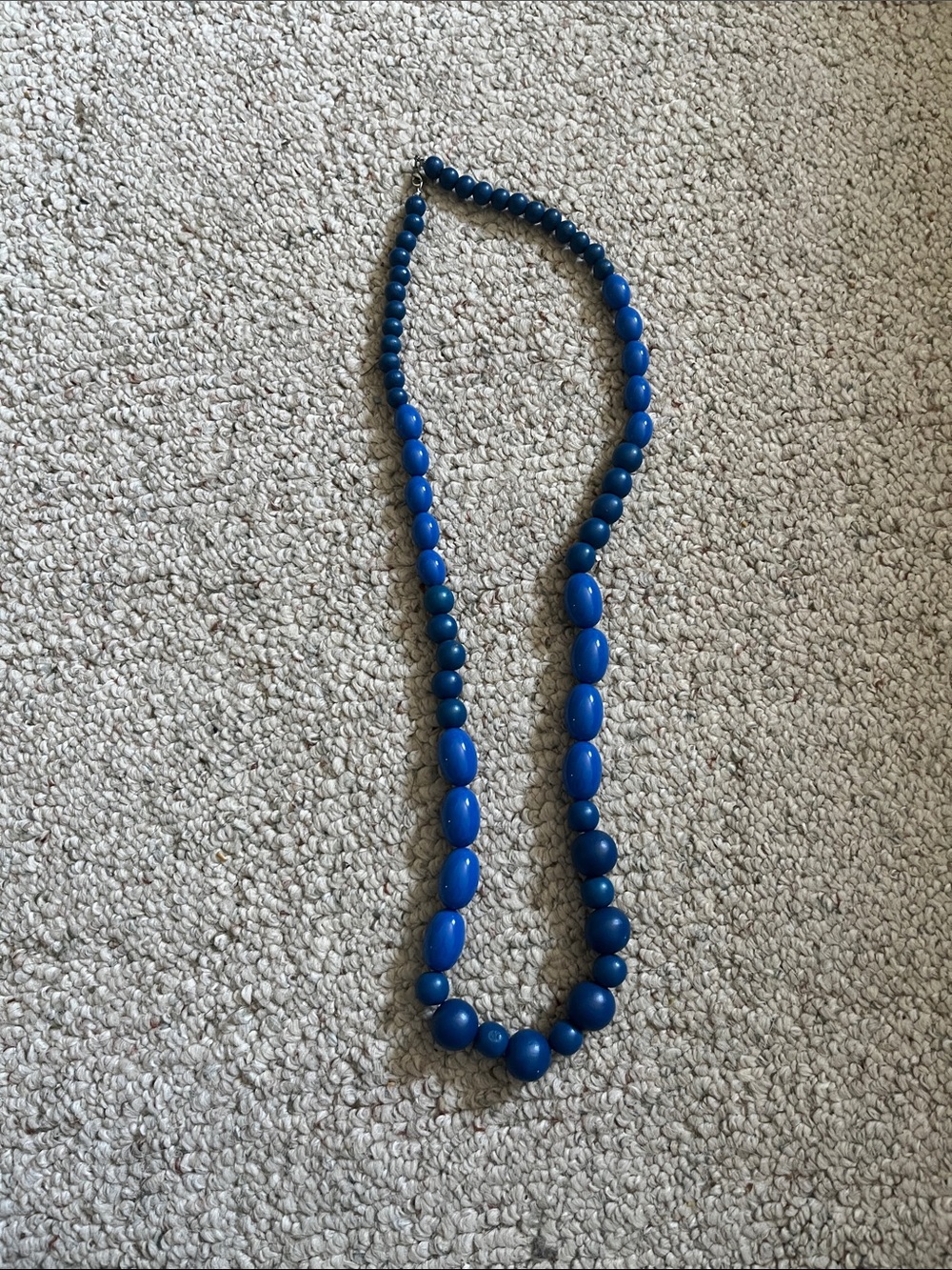 Blue Beaded Statement Necklace